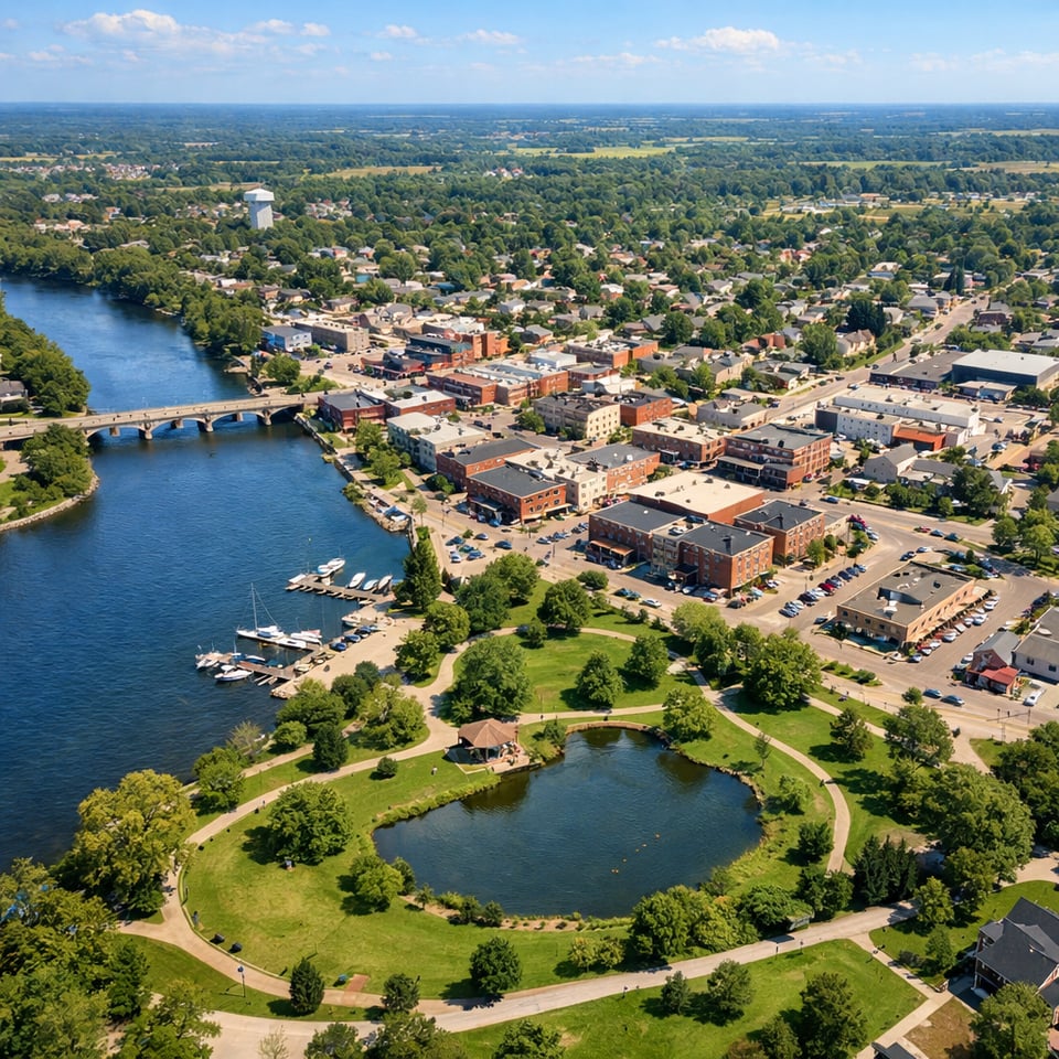 Urban Waterfront with Green Space and Skyview-1